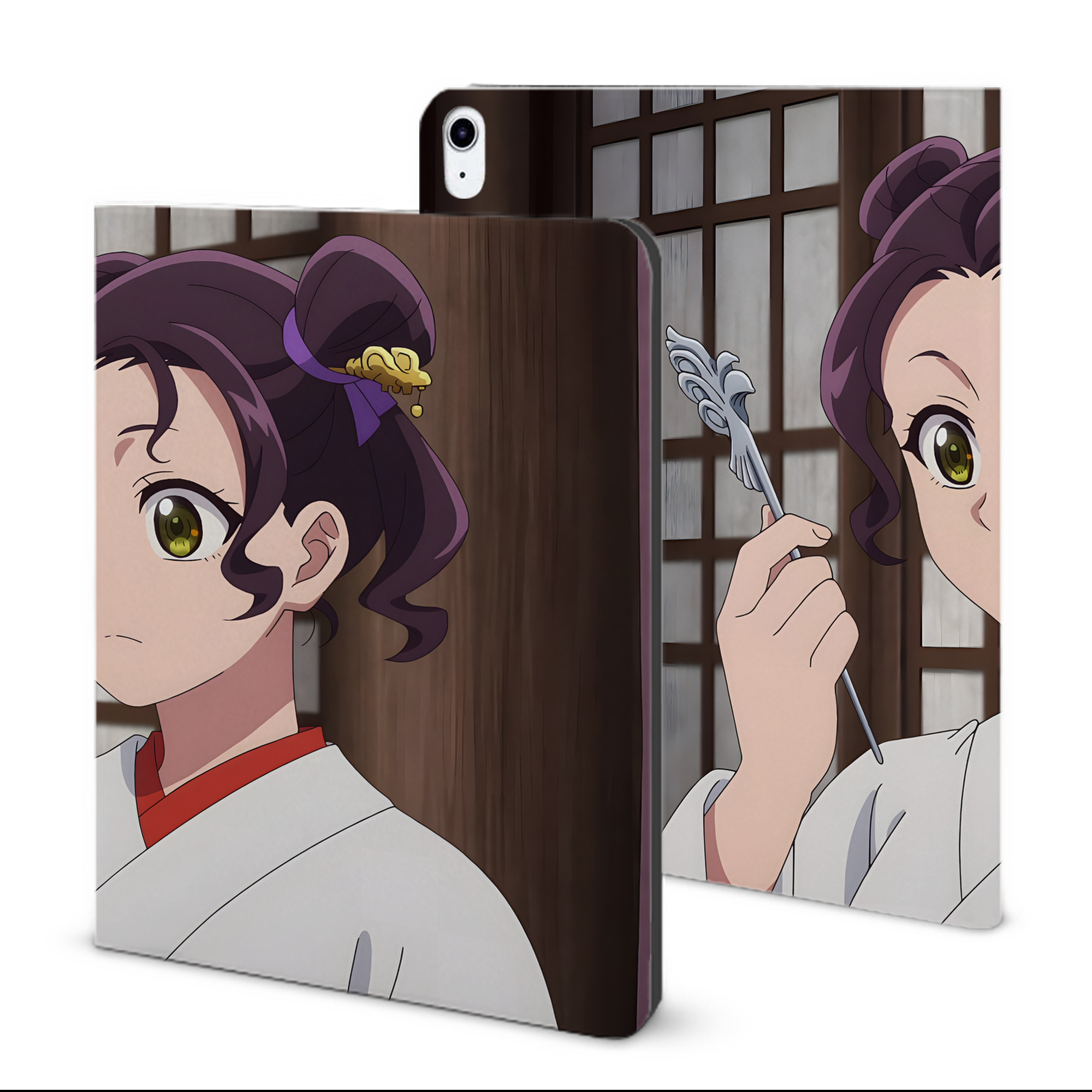 （画像用） 薬屋のひとりごと The Apothecary Diaries IPad ケース ブック型 PUレザー TPU 耐衝撃 軽量 薄型 ペン収納なし 全面保護 IPad 各モデル対応